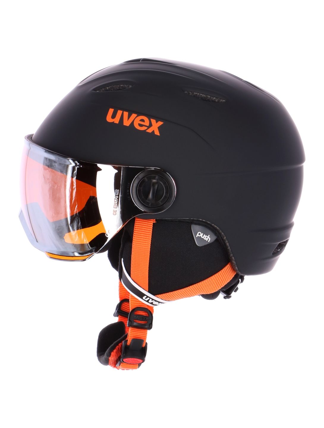 Uvex, Junior Visor Pro caschetto con visiera bambino nero 