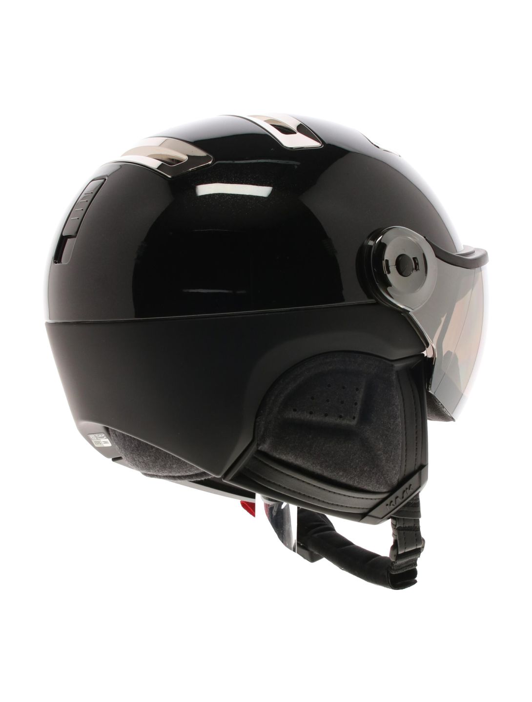 Kask, Piuma-R Chrome Visor caschetto con visiera unisex Black/Silver nero, Zilver 