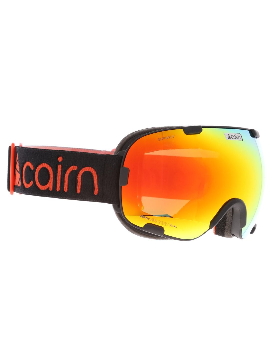 Cairn, Spirit mascherina da sci unisex Mat Black Orange arancio, nero 