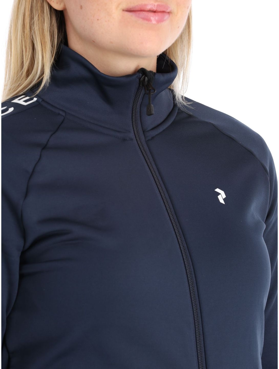 Peak Performance, W Rider Mid Zip gilet donna Blue Shadow-Blue Shadow blu 