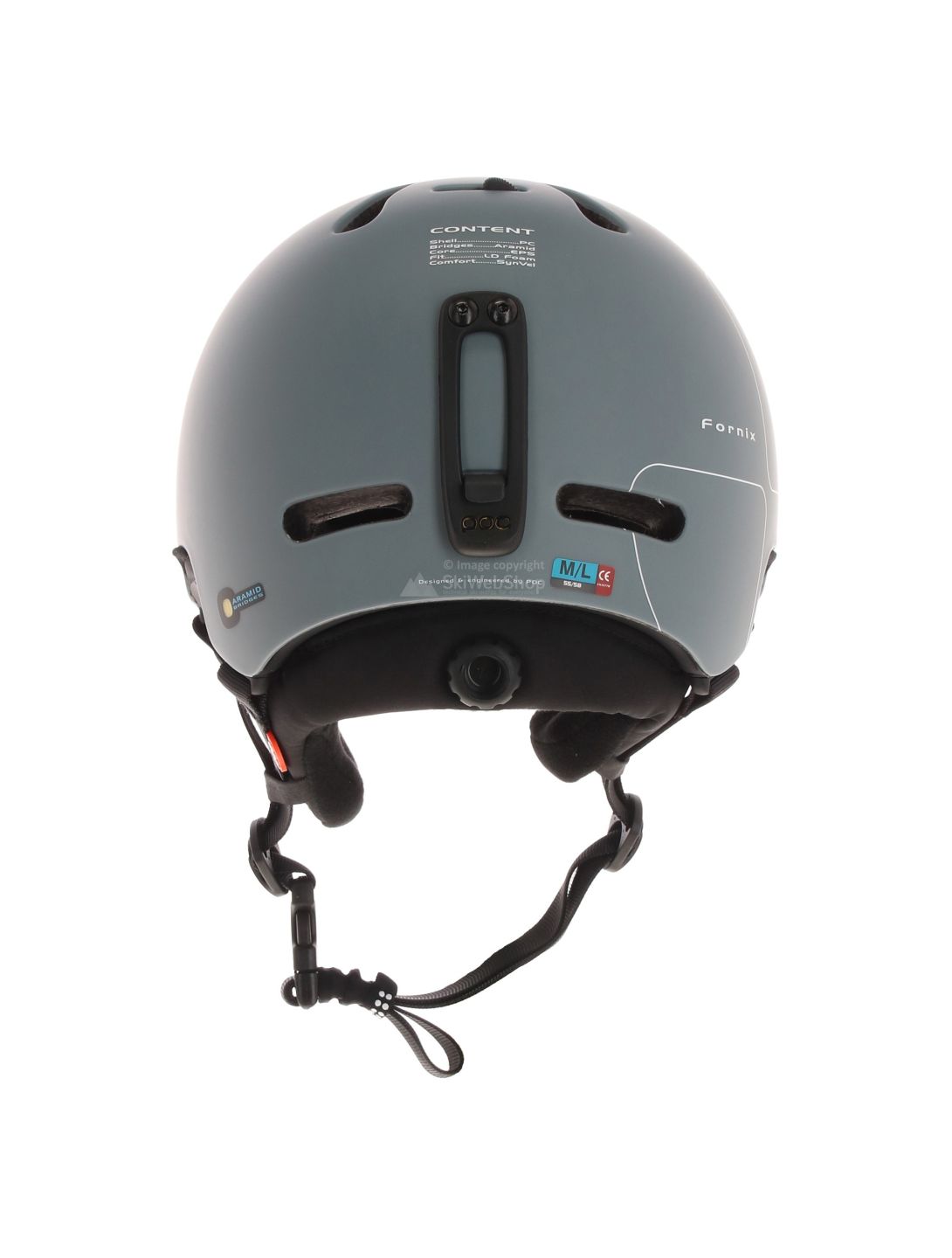 POC, Fornix, casco sci, grigio opaco