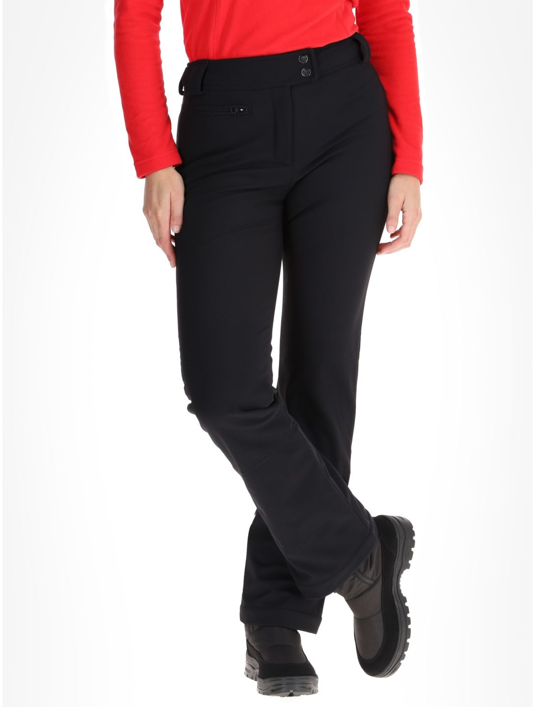 Poivre Blanc, Traditional 24PBH1120/WO/A pantaloni da sci softshell donna Black nero 