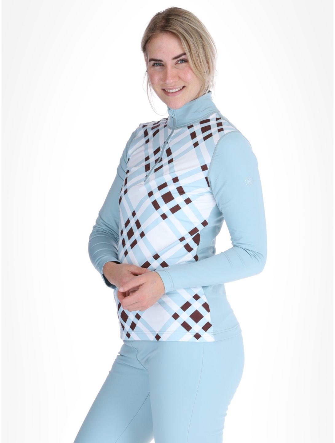 Poivre Blanc, Traditional 24PBH1940/WO/C maglione donna Cross Aloe Blue bianco, blu 