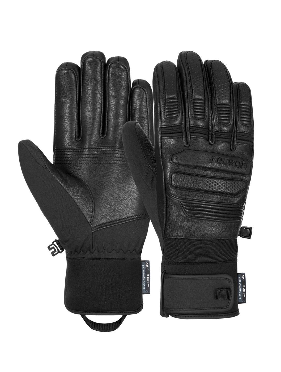 Reusch, Arbiter guanti da sci uomo Black nero 