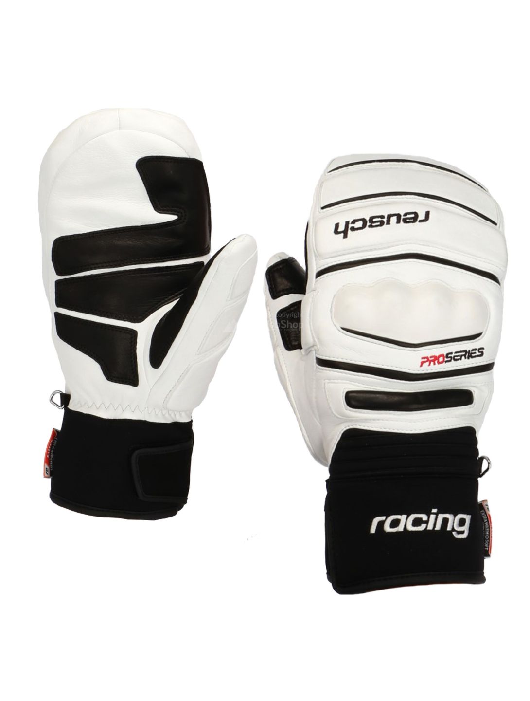 Reusch, World Champ, guanto sci, bianco e nero