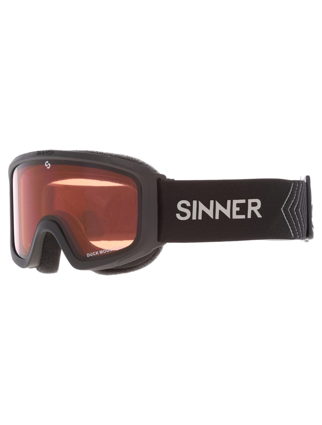 Sinner, Duck Mountain mascherina da sci bambino Matt Black nero 