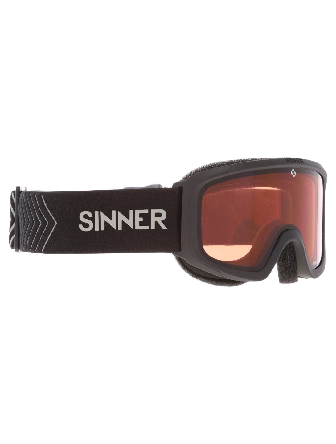 Sinner, Duck Mountain mascherina da sci bambino Matt Black nero 