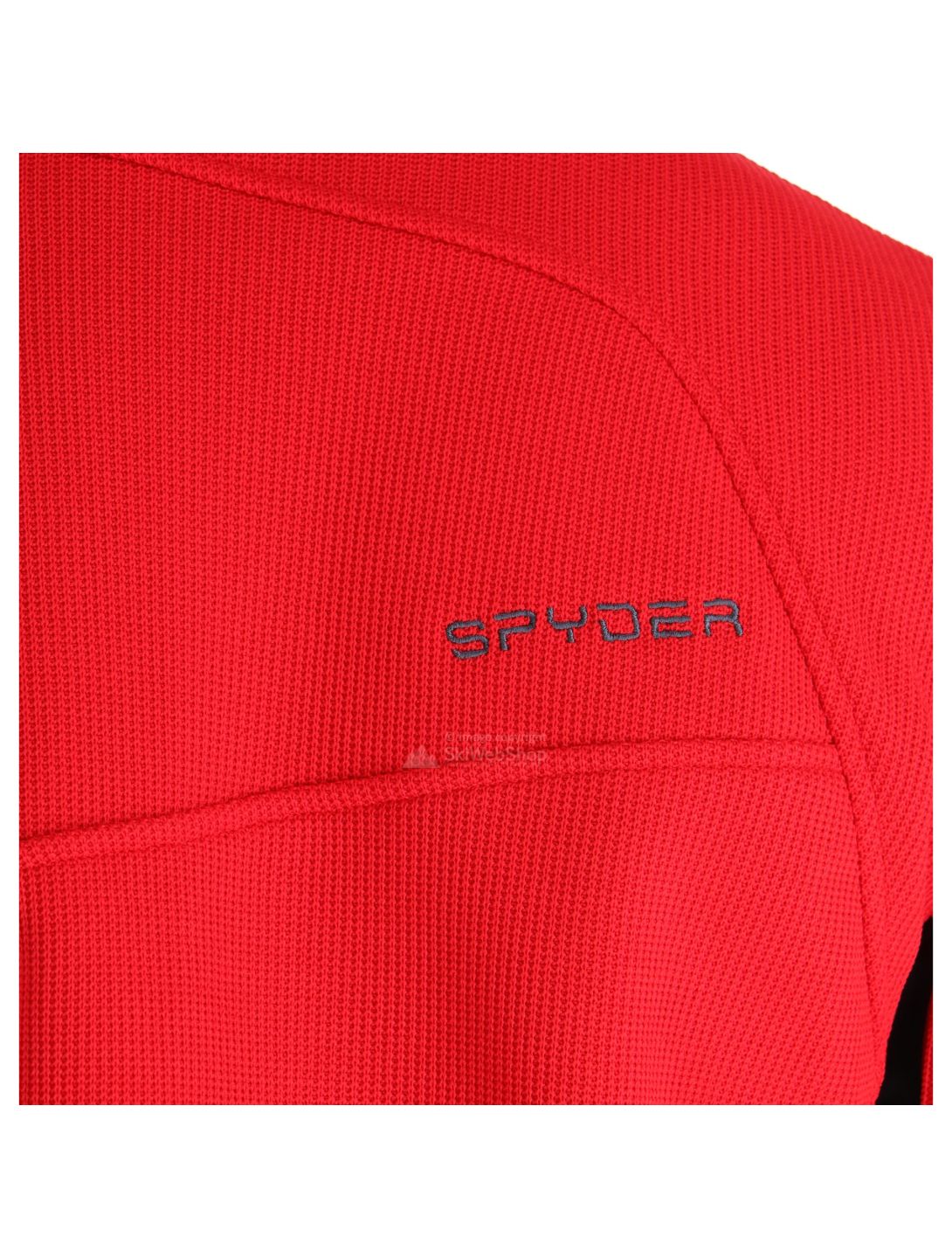 Spyder, Bandit, maglia mezza zip, uomo, rosso/nero