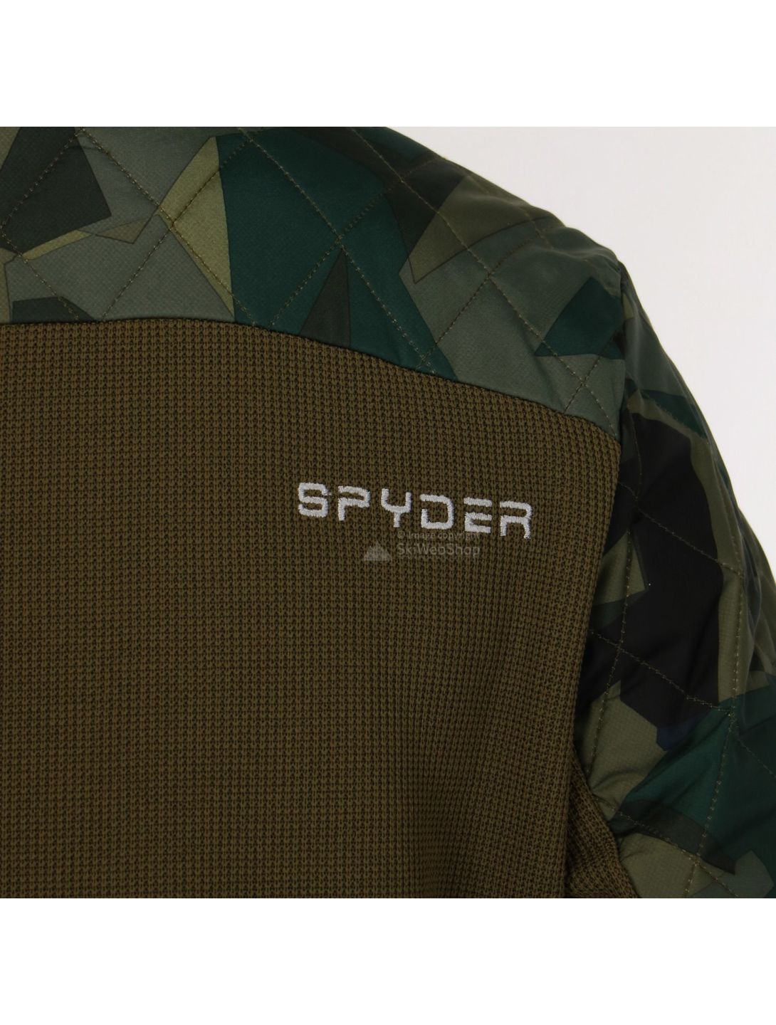 Spyder, Giacca Ouzo Full Snap Stryke, uomo, verde guardiano - verde camo