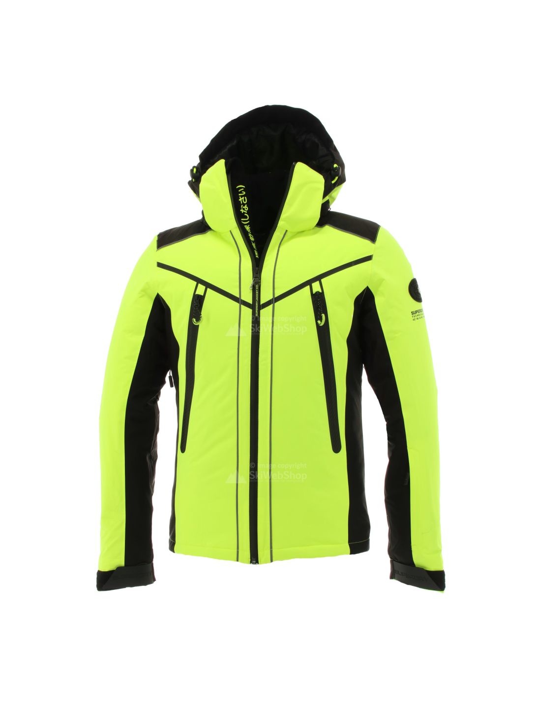 Superdry, Downhill Racer Padded , giacca da sci, uomo, rescue giallo