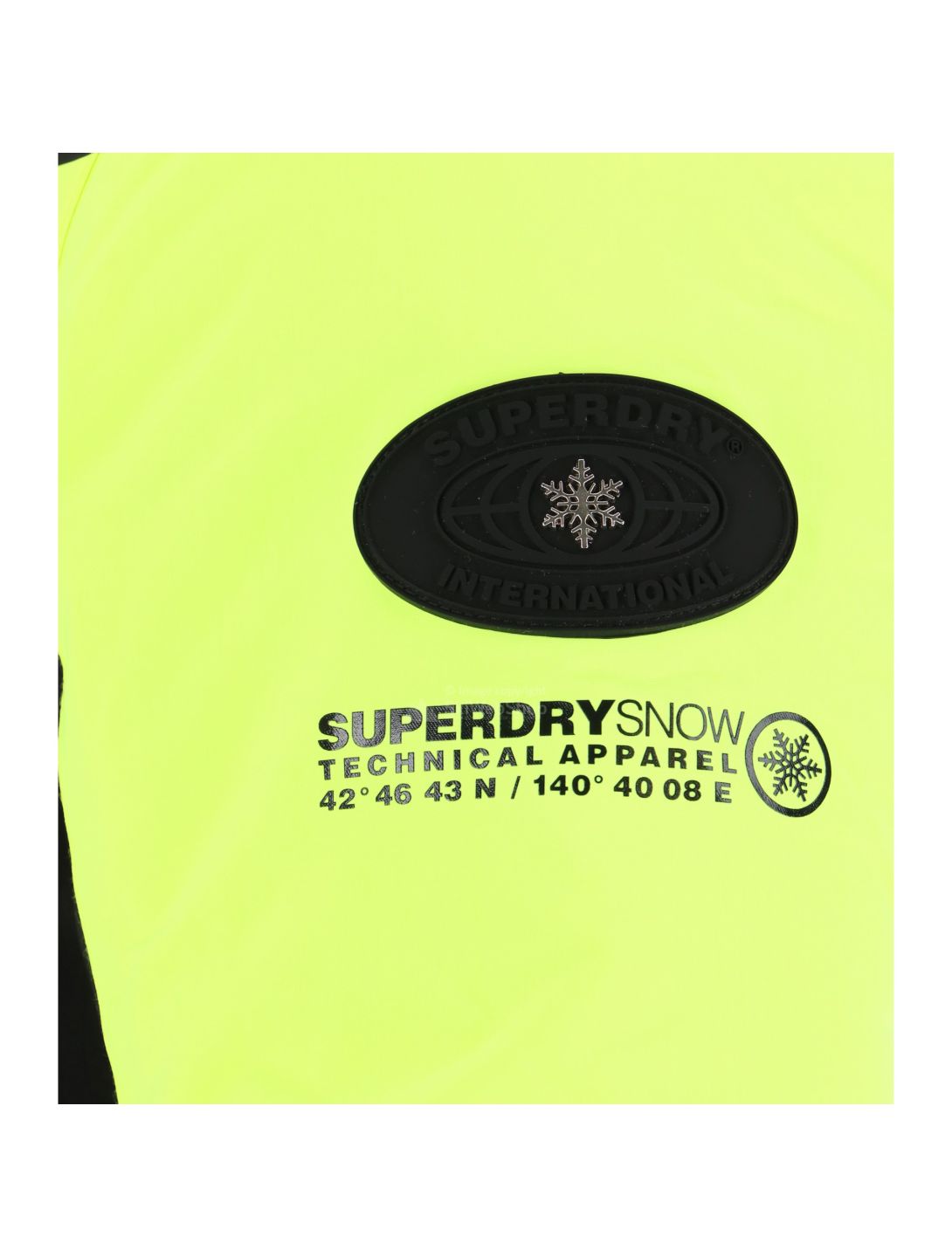 Superdry, Downhill Racer Padded , giacca da sci, uomo, rescue giallo