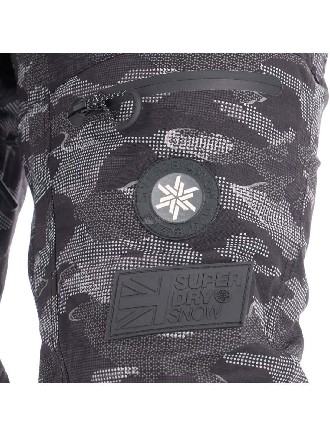 Superdry, SD Pro Racer Rescue Pant, pantaloni da sci, uomo, dot nero camo