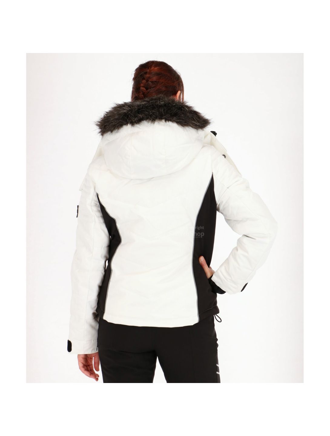 Superdry, Snow Puffer, giacca sci, donna, bianco