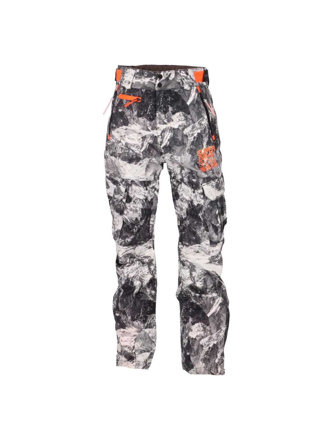 Superdry, Snowpants, pantalone sci, uomo, stampa scogliera