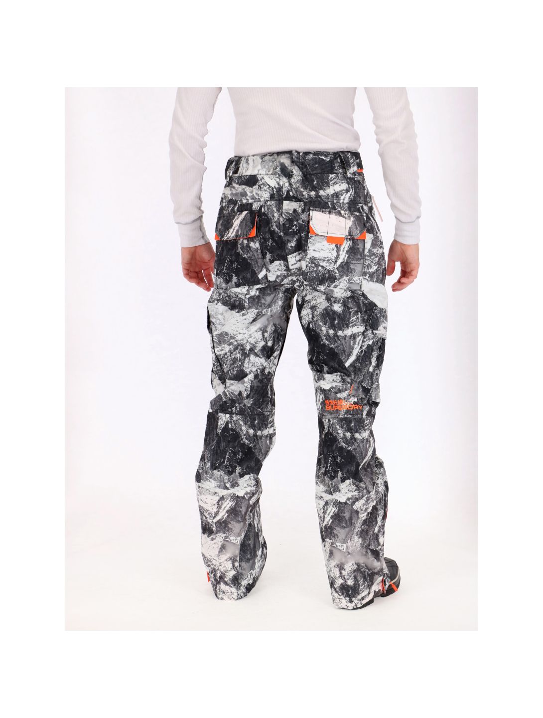 Superdry, Snowpants, pantalone sci, uomo, stampa scogliera