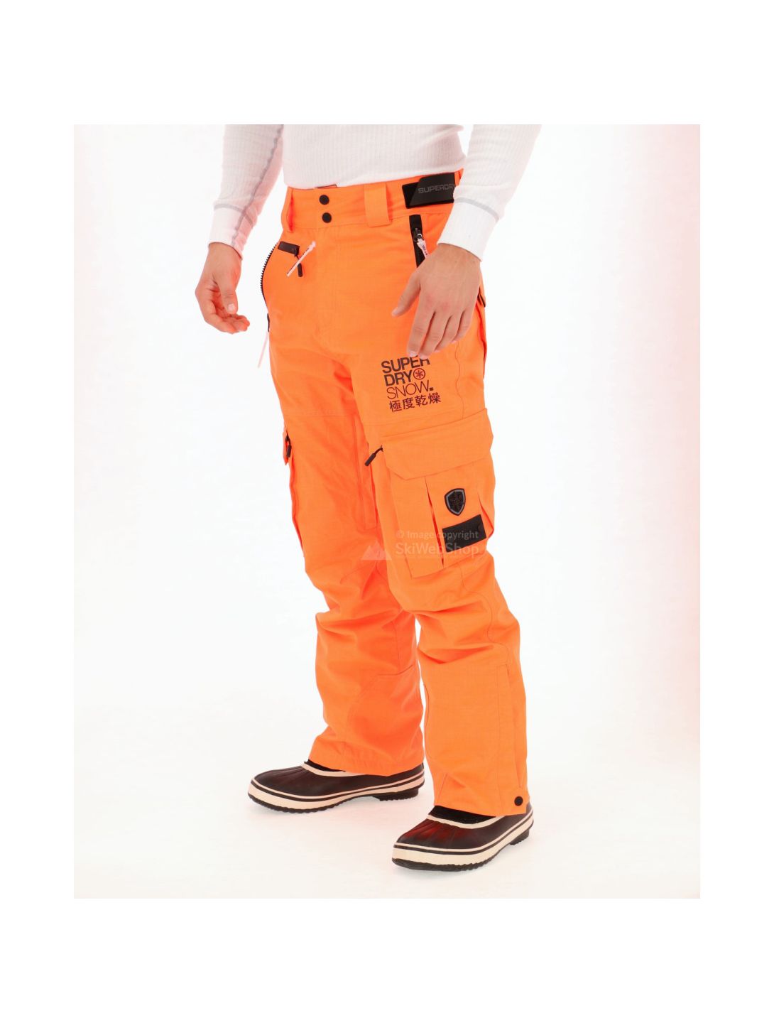 Superdry, Snowpants, pantalone sci, uomo, arancio