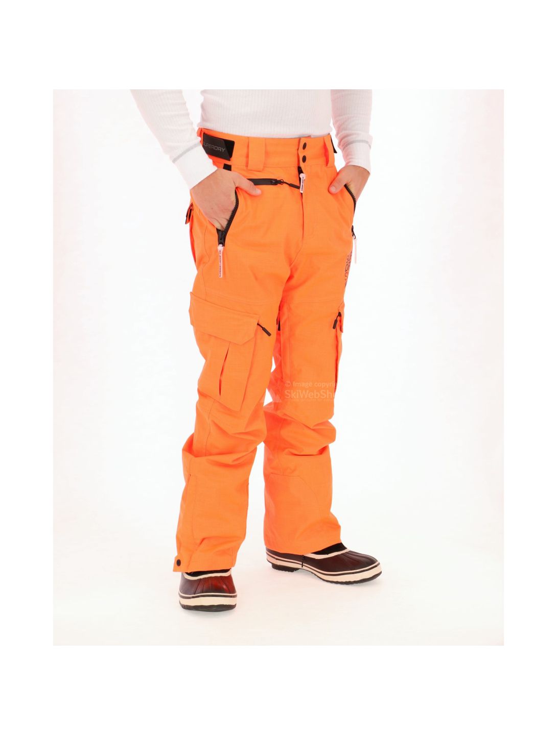 Superdry, Snowpants, pantalone sci, uomo, arancio