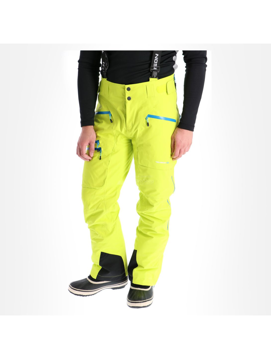 Tenson, Buck Race, pantaloni da sci, uomo, verde lime