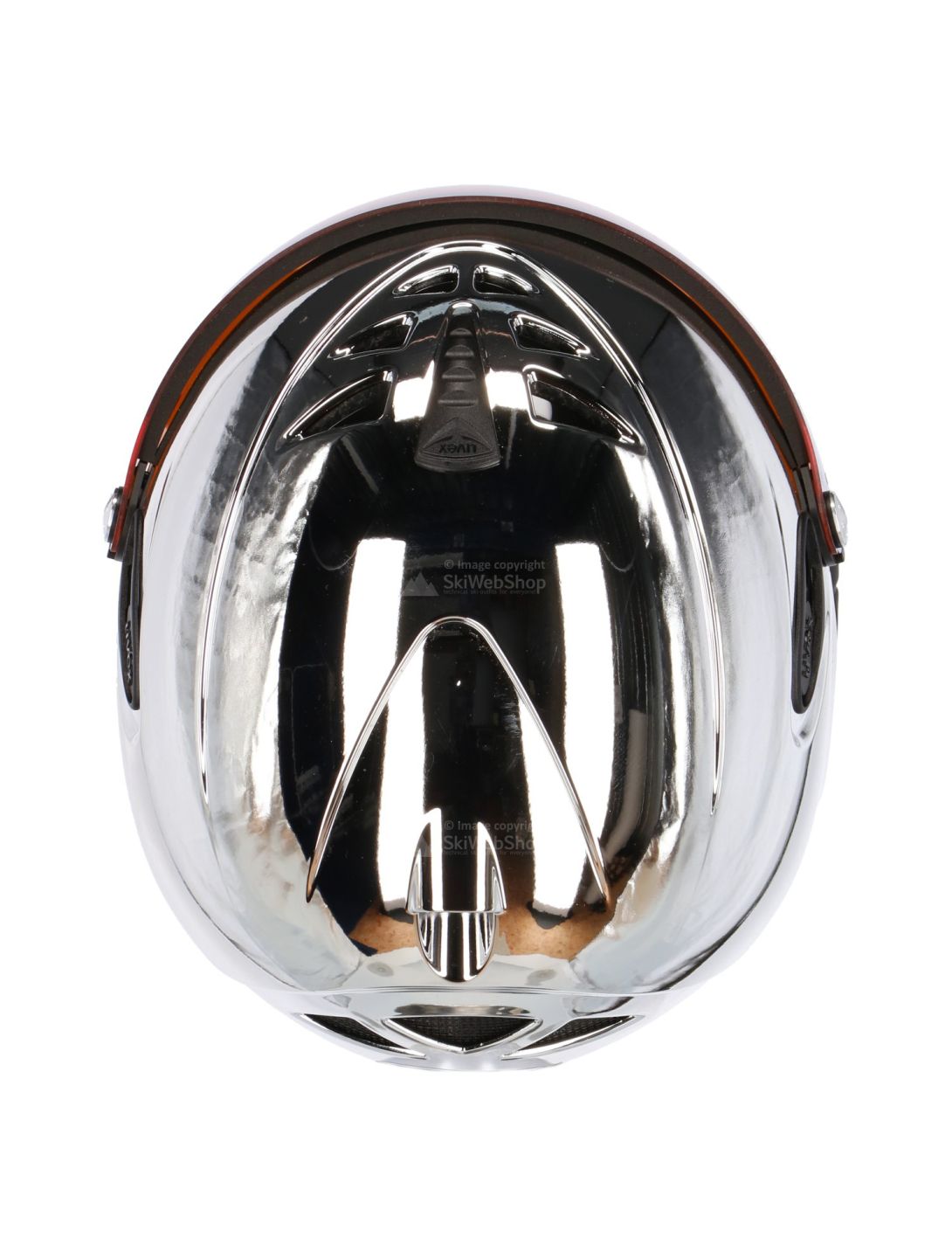 Uvex, HLMT 300 Visor Chrome LTD casco sci, argento