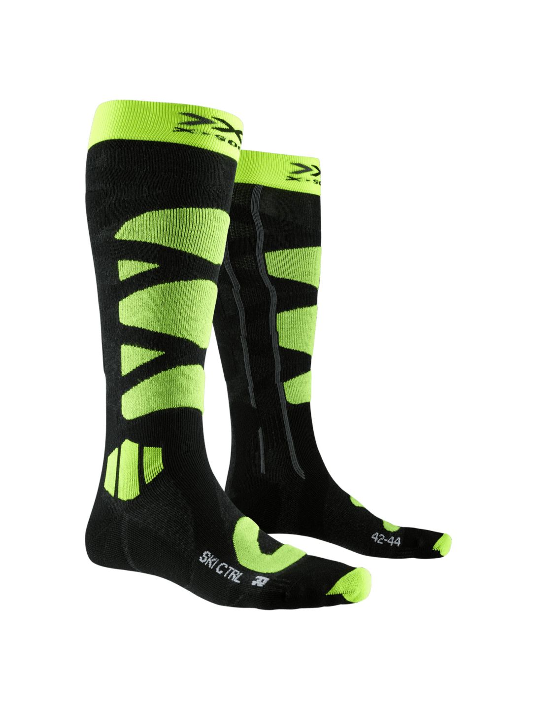 X-socks, Ski control 4.0 calzini da sci anthracite giallo/grigio