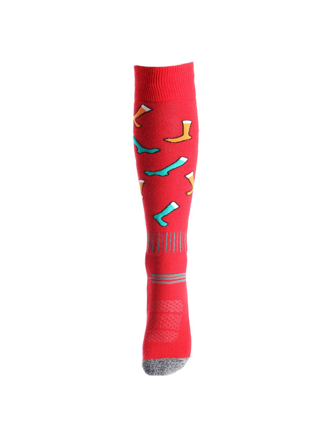 Deluni, Joyride calzini da sci unisex Socks On Socks Red rosso 