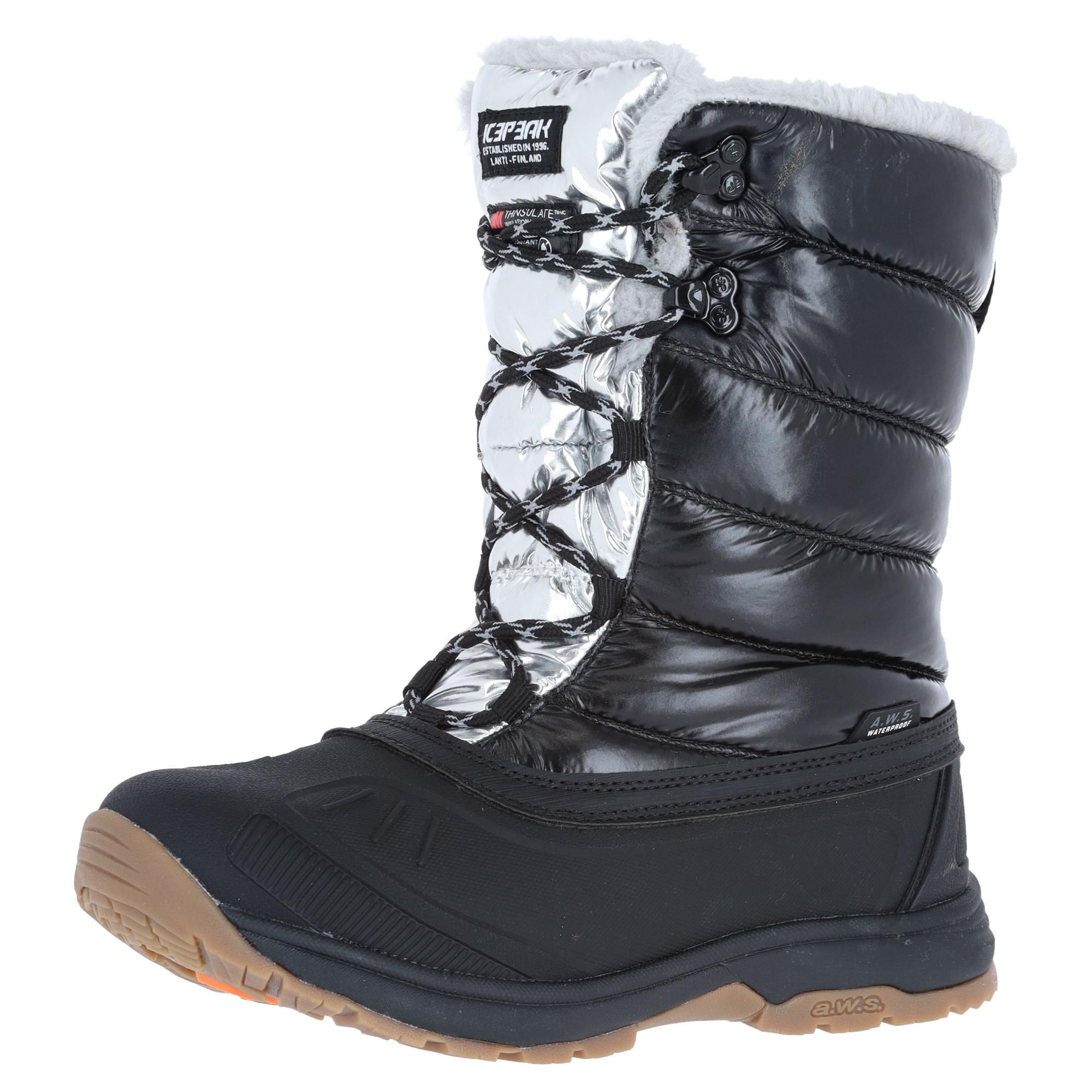 Icepeak, Alma Ms scarponi da neve donna Black nero