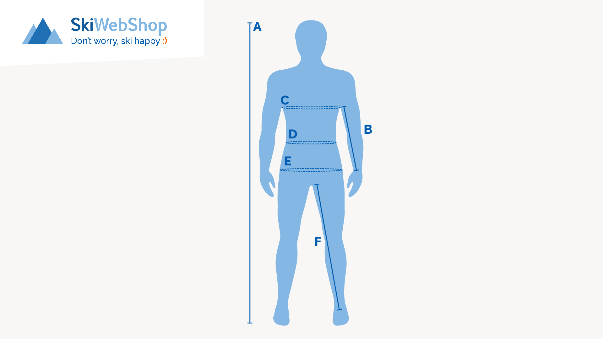 Misurare la taglia dell'abbigliamento da sci